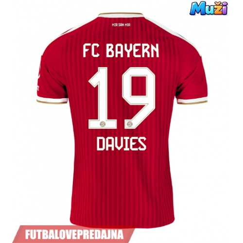 Lacne Muži Futbalové dres Bayern Munich Alphonso Davies #19 2026-27 Krátky Rukáv - Domáci